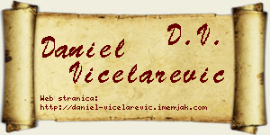 Daniel Vicelarević vizit kartica